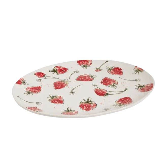 Core Home Strawberry Ceramic Platter - 15 Inch 196557190018 Ceramic Tableware CDA Gourmet Ceramic Core Home 1