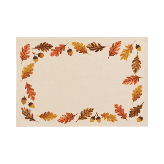 Danica Oak and Acorn Placemat 064180359754 Fall CDA Gourmet acorn Danica 1
