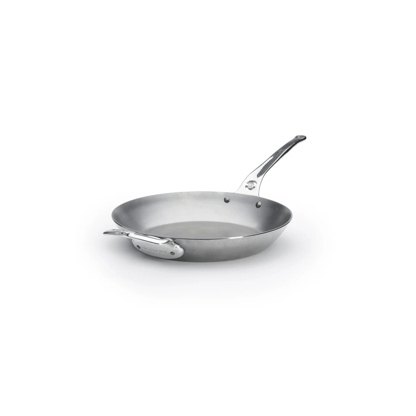 de Buyer Mineral B Pro Carbon Steel Fry Pan w/Helper Handle 12.5 Inch 3011245680329 Cookware CDA Gourmet 12.5 Inch Cookware 1