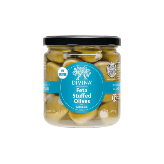 Divina Feta Stuffed Olives 631723200400 Gourmet Foods CDA Gourmet Divina Feta 1