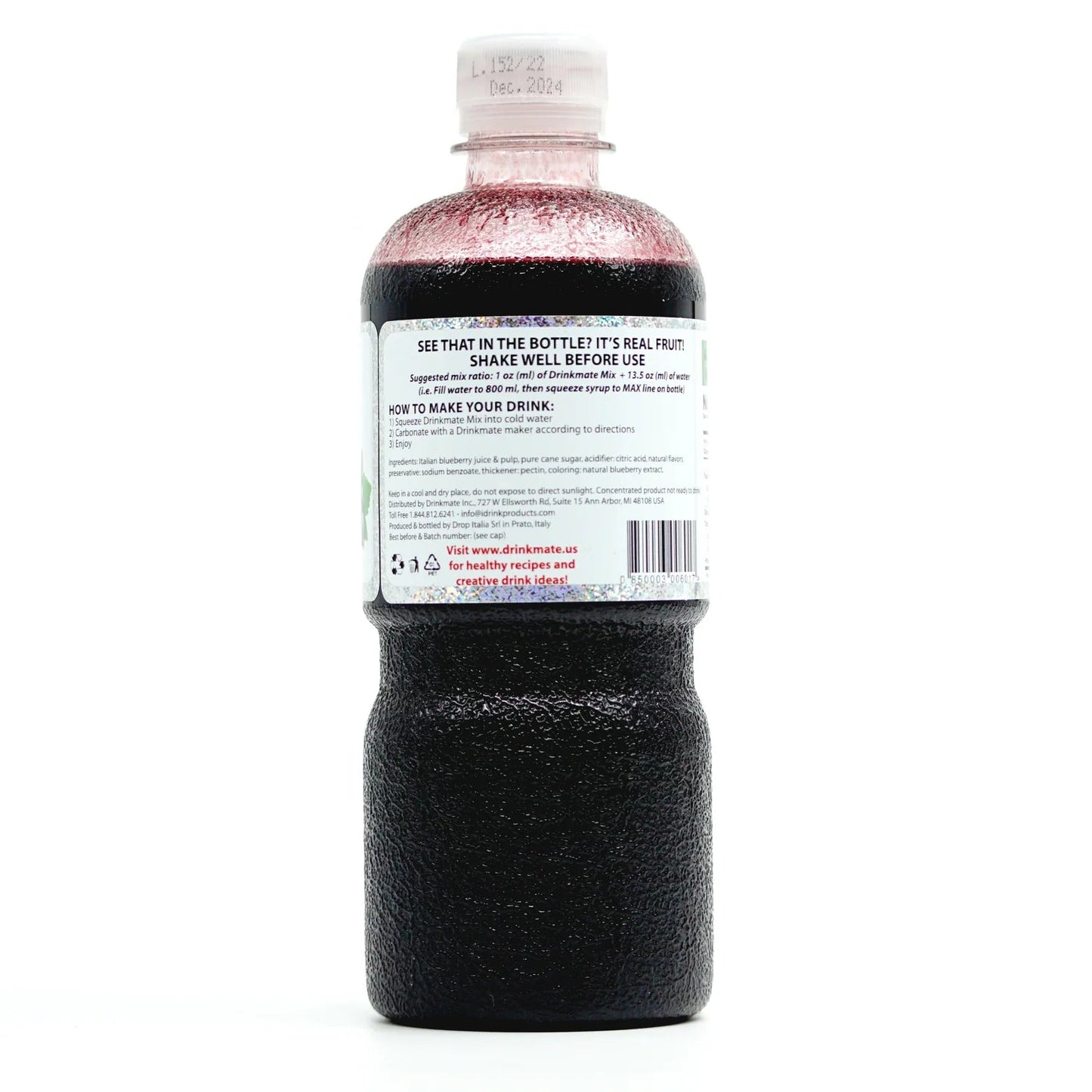 drinkmate Blueberry Premium Italian Syrup 0850003006017 Beverage CDA Gourmet beverage blueberry 2