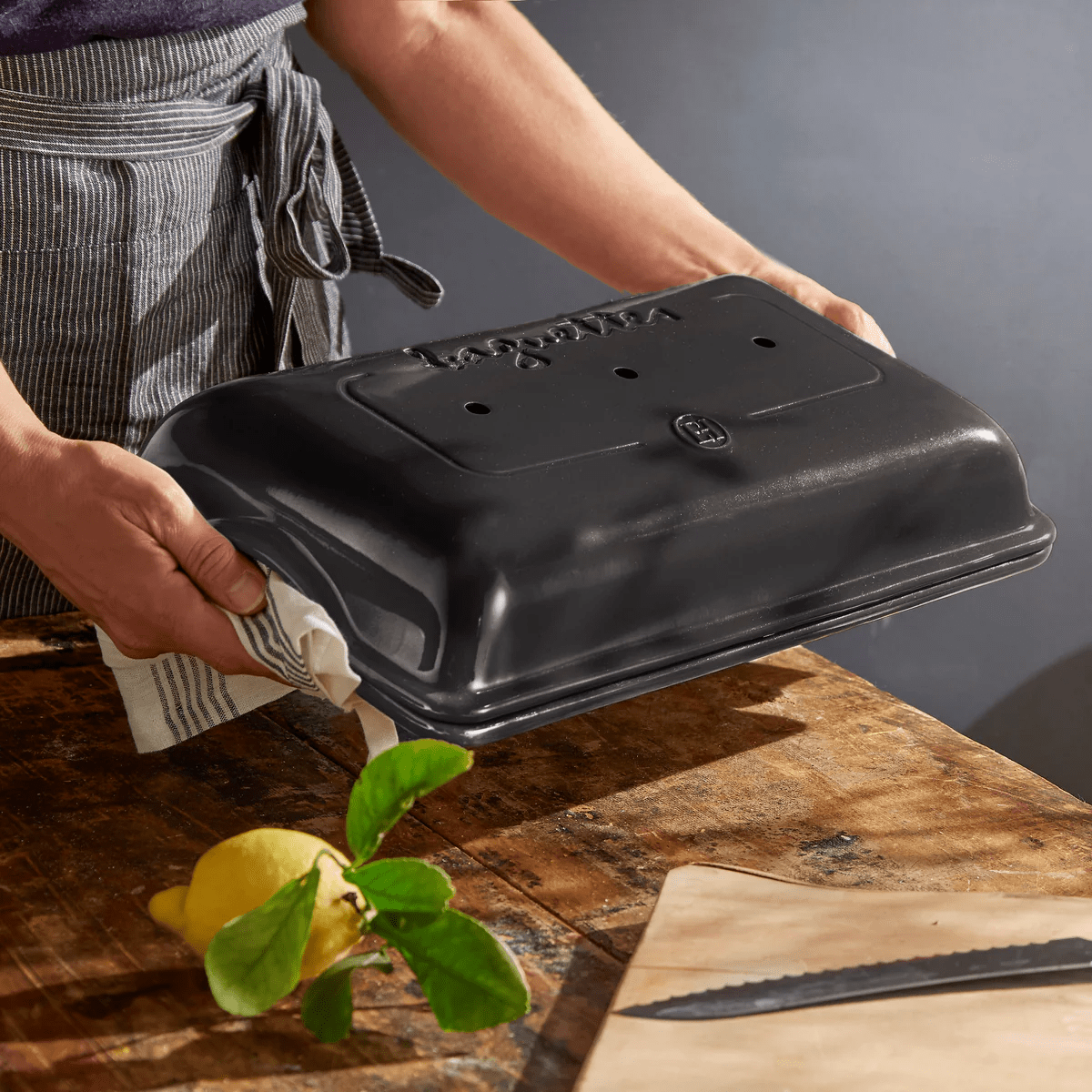 Emile Henry Baguette Baker 11450 Ceramic Bakeware CDA Gourmet Baguette Baker 3