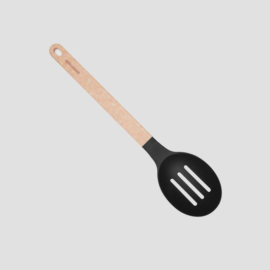 Epicurean Gourmet Series Nylon Slotted Spoon - Natural/Slate 844809017308 Kitchen Tools CDA Gourmet Composite Wood Epicurean 1