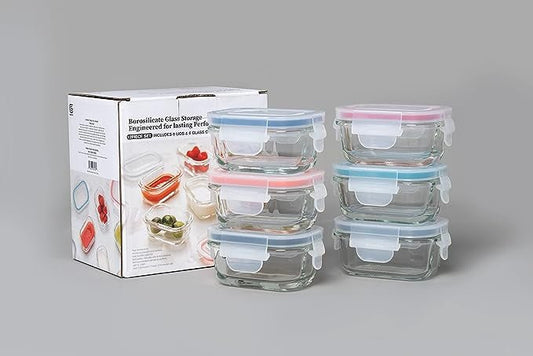 Genicook Small Baby Size Containers Sets 12 pc Rectangular 810033061264 Kitchen Accessories CDA Gourmet Container Genicook 1