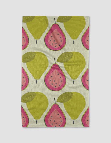 Geometry "Guava Groove" Kitchen Tea Towel 10187 Towels CDA Gourmet Geometry Guava Groove 1