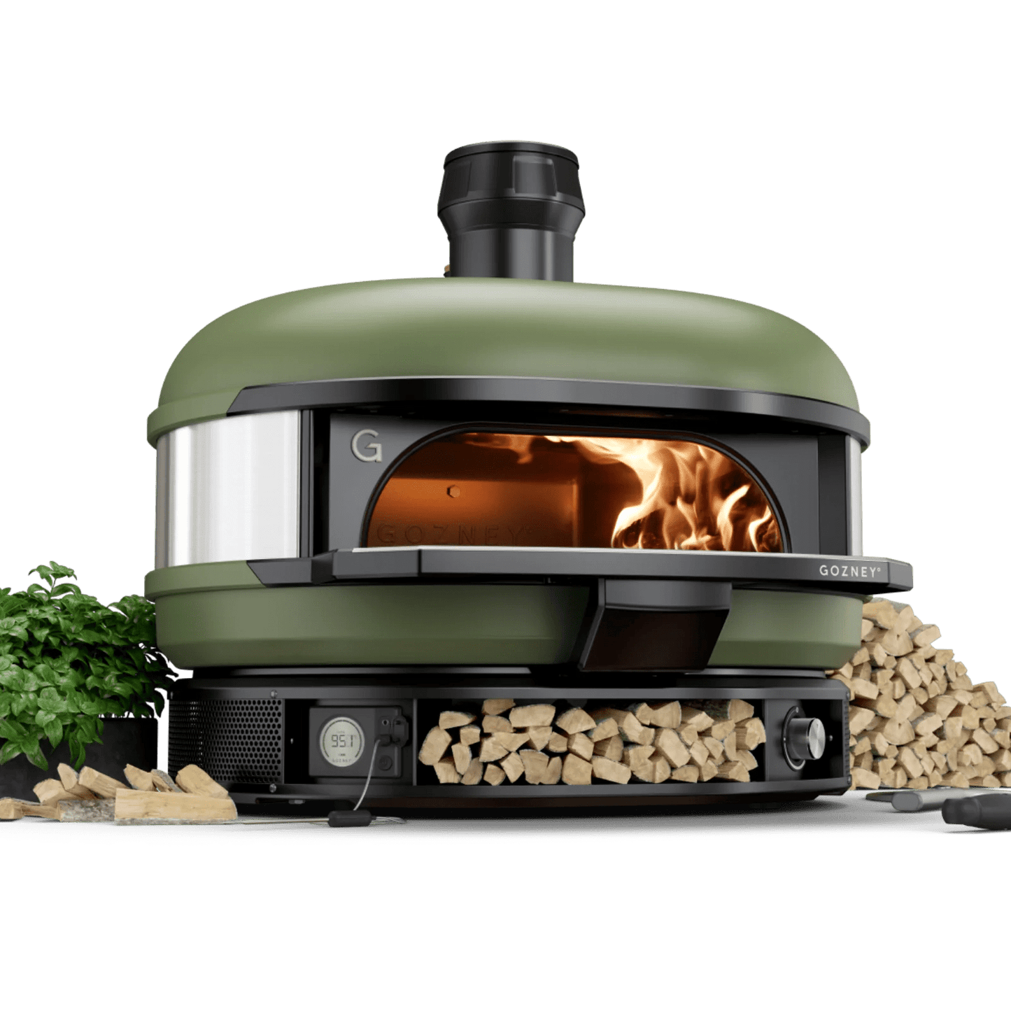 Gozney Dome Pizza Oven - Olive Green 5056591600384 PIZZA CDA Gourmet Dual Fuel Gozney 4