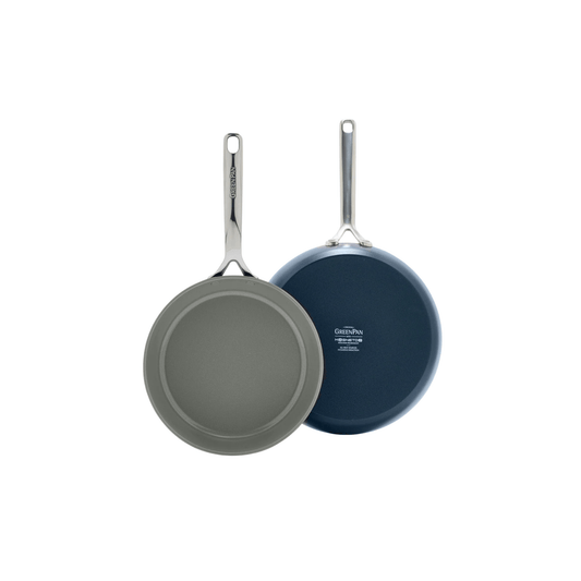 Greenpan GP5 Ceramic Nonstick - Oxford Blue - 2 Piece Set - 9.5 and 11 Inch 885837036312 Cookware CDA Gourmet Ceramic Cookware 1