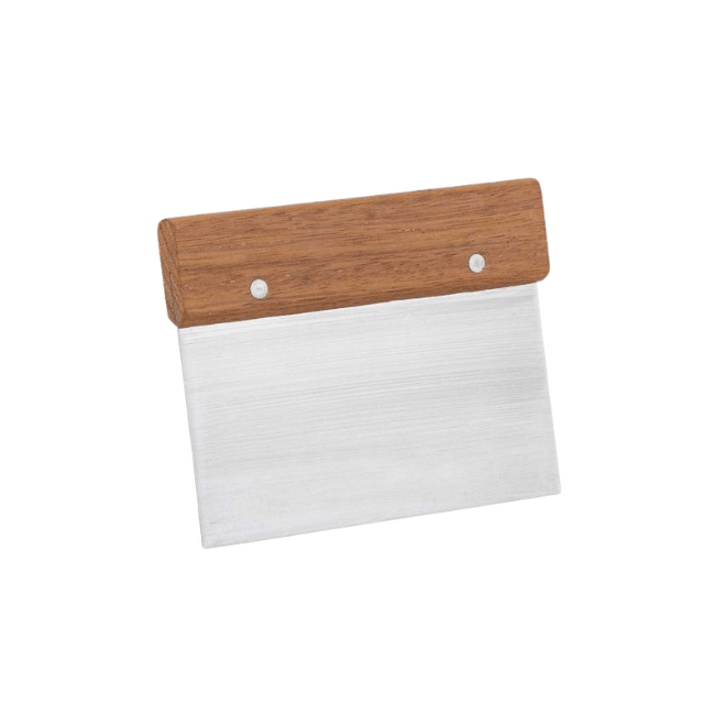 Harold Import Dough Scraper with Wood Handle 781723001825 Kitchen Tools & Utensils CDA Gourmet Dough Handle 1