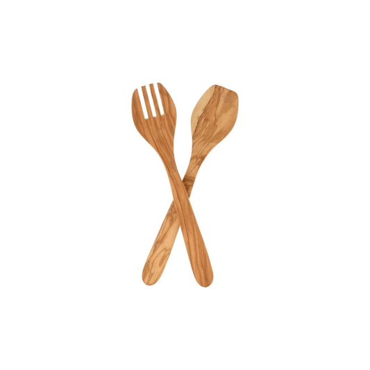 Harold Import Italian Olive Wood Salad Set - 13 Inch 5060021832184 Kitchen Tools & Utensils CDA Gourmet Eddingtons Gadgets and Utensils 1
