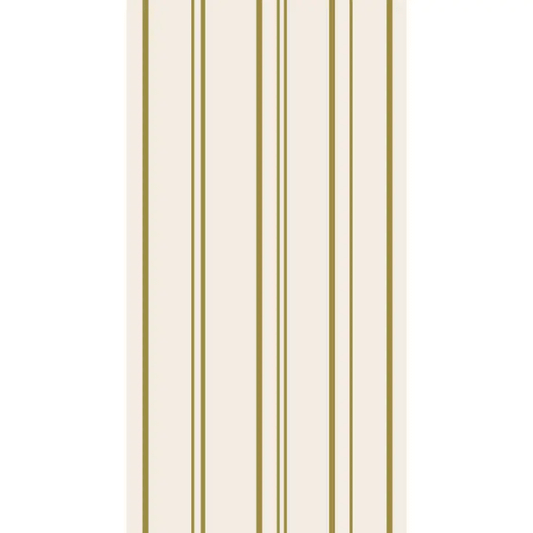 Hester & Cook Antique gold Stripe Guest Napkin 805843165653 Christmas CDA Gourmet Antique Gold 1
