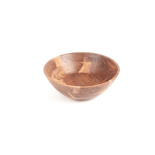 India Handicrafts Acacia Wooden Bowl - 12 Inch 711734716982 Serving Items CDA Gourmet Acacia Bowl 1