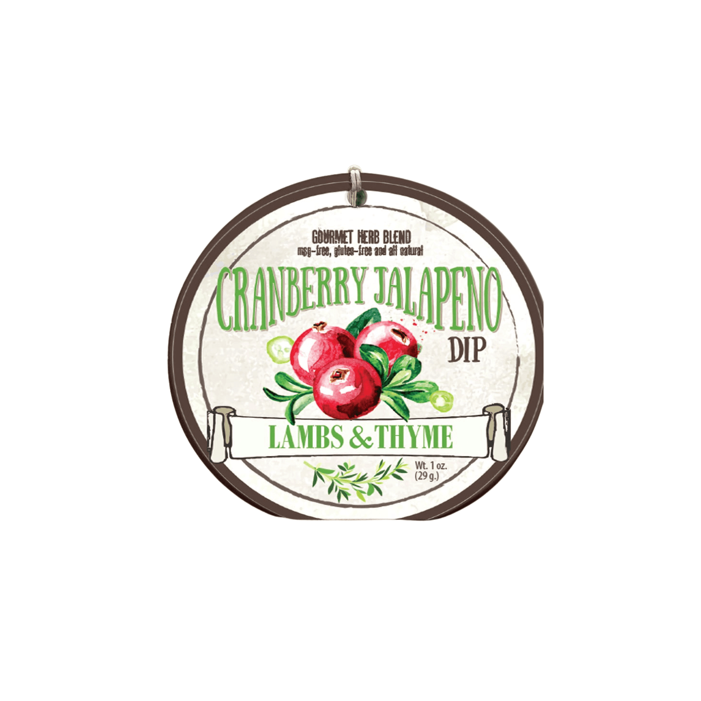 Lambs & Thyme Cranberry Jalapeno Dip 858865006510 Dip Mixes CDA Gourmet Cilantro Dressing 1