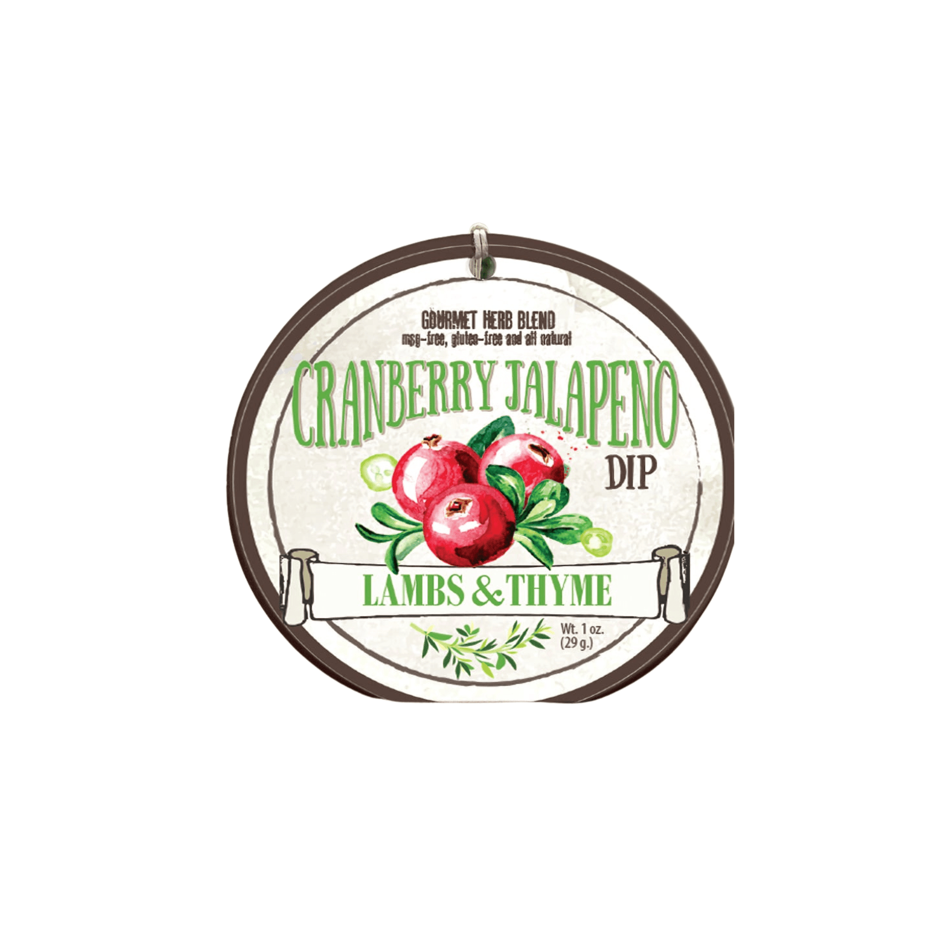 Lambs & Thyme Cranberry Jalapeno Dip 858865006510 Dip Mixes CDA Gourmet Cilantro Dressing 1
