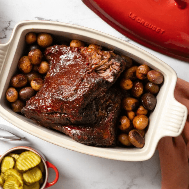 Le Creuset Heritage Deep Rectangular Covered Casserole 630870340571 Cookware CDA Gourmet bakeware Le Creuset 2