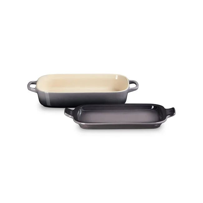 Le Creuset Rectangular Dish with Platter Lid 843251190553 Cookware CDA Gourmet bakeware Le Creuset 1