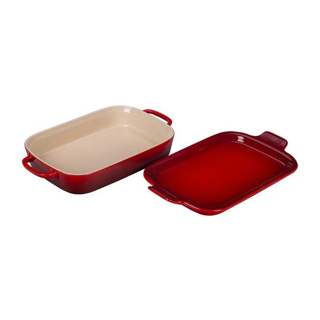 Le Creuset Rectangular Dish with Platter 843251190430 Bakeware CDA Gourmet bakeware Le Creuset 10