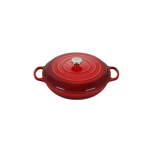 Le Creuset Signature Braiser - 5 QT 024147311270 Cookware CDA Gourmet Braiser Cerise 1