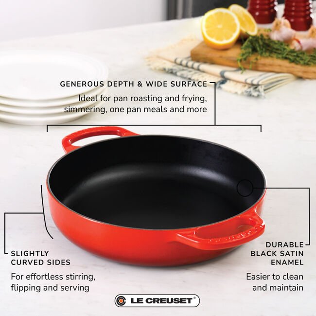 Le Creuset Signature Everyday Pan - 3.4 QT 024147335467 Cookware CDA Gourmet Enameled Cast Iron Le Creuset 2