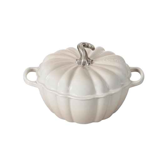 Le Creuset Signature Pumpkin Cocotte - Meringue 024147328414 Cookware CDA Gourmet Coccotte Cookware 1
