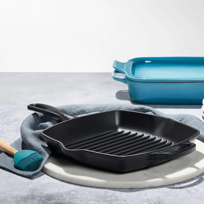 Le Creuset Signature Square Skillet Grill 024147267386 Le Creuset CDA Gourmet Grill Le Crueset 2