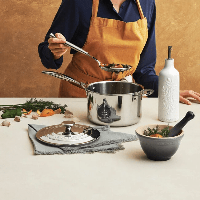 Le Creuset Signature Stainless Steel Saucepan - 4 QT 630870131421 Cookware CDA Gourmet Cookware Le Creuset 2