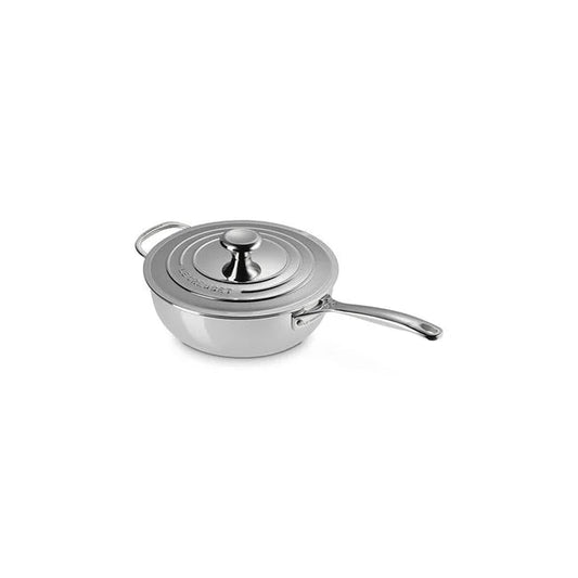 Le Creuset Signature Stainless Steel Saucier Pan - 3.5 Qt 630870131384 Le Creuset CDA Gourmet Le Creuset Saucier Pan 1