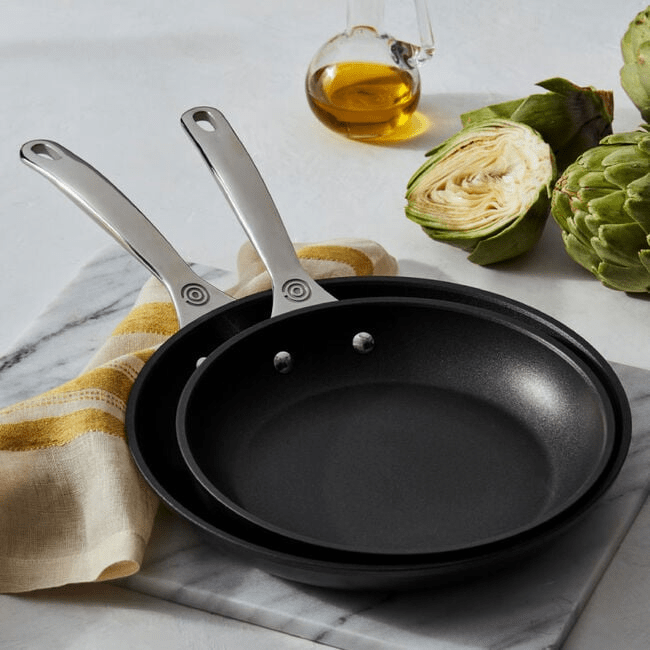 Le Creuset Toughened Non - stick PRO Fry Pan Set - 2 Piece 630870273428 Le Creuset CDA Gourmet Fry Pan Le Creuset 2