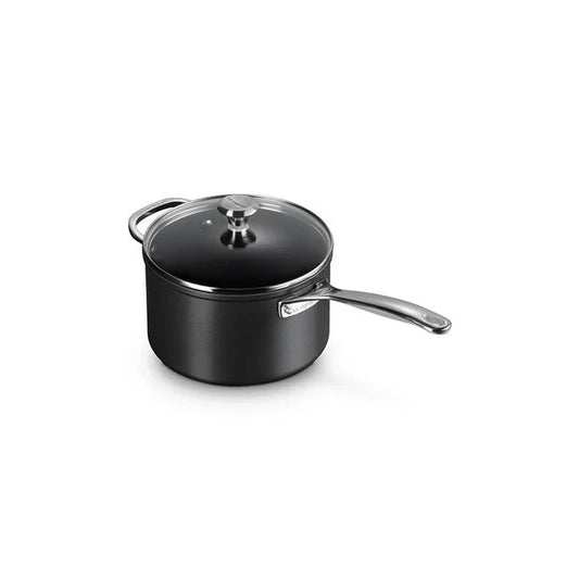 Le Creuset Toughened Non - Stick PRO Saucepan - 4 QT 630870273367 Cookware CDA Gourmet Cookware glass 1