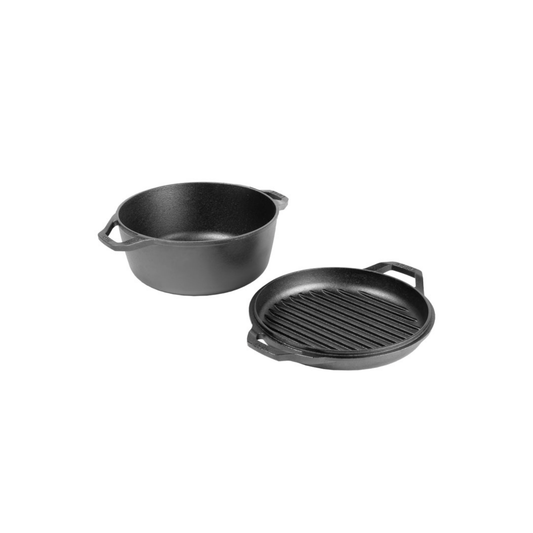 Lodge Chef Collection Double Dutch Oven - 6 Qt 075536345123 Cookware CDA Gourmet cast iron Chef Collection 1