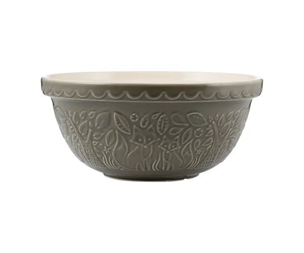 Mason Cash In The Forest Fox Mixing Bowl - 4.25 Qt/4 L - Gray 5010853271842 Baking Accessories CDA Gourmet Bowl Fox 1