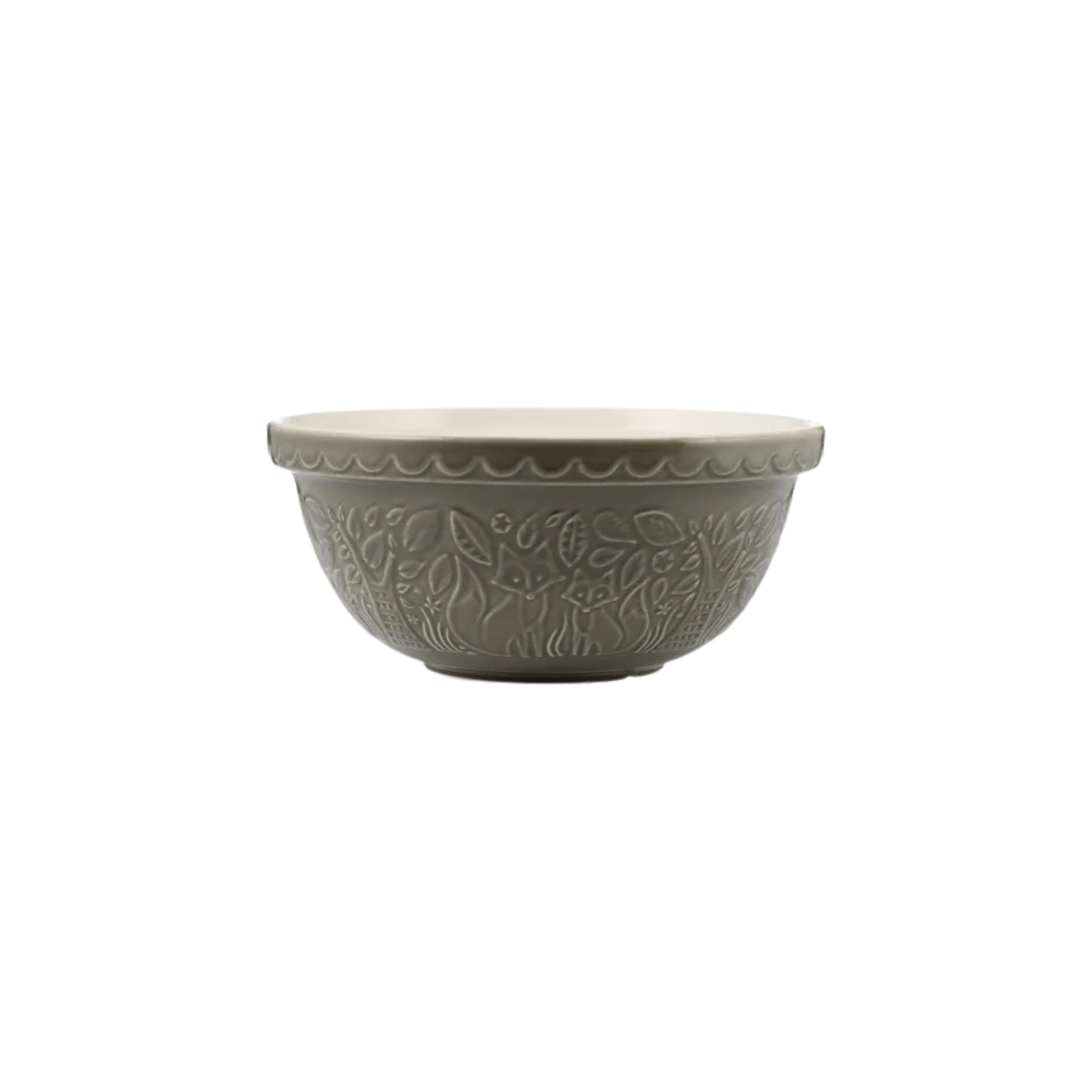 Mason Cash In The Forest Fox Mixing Bowl - 4.25 Qt/4 L - Gray 5010853271842 Baking Accessories CDA Gourmet Bowl Fox 1