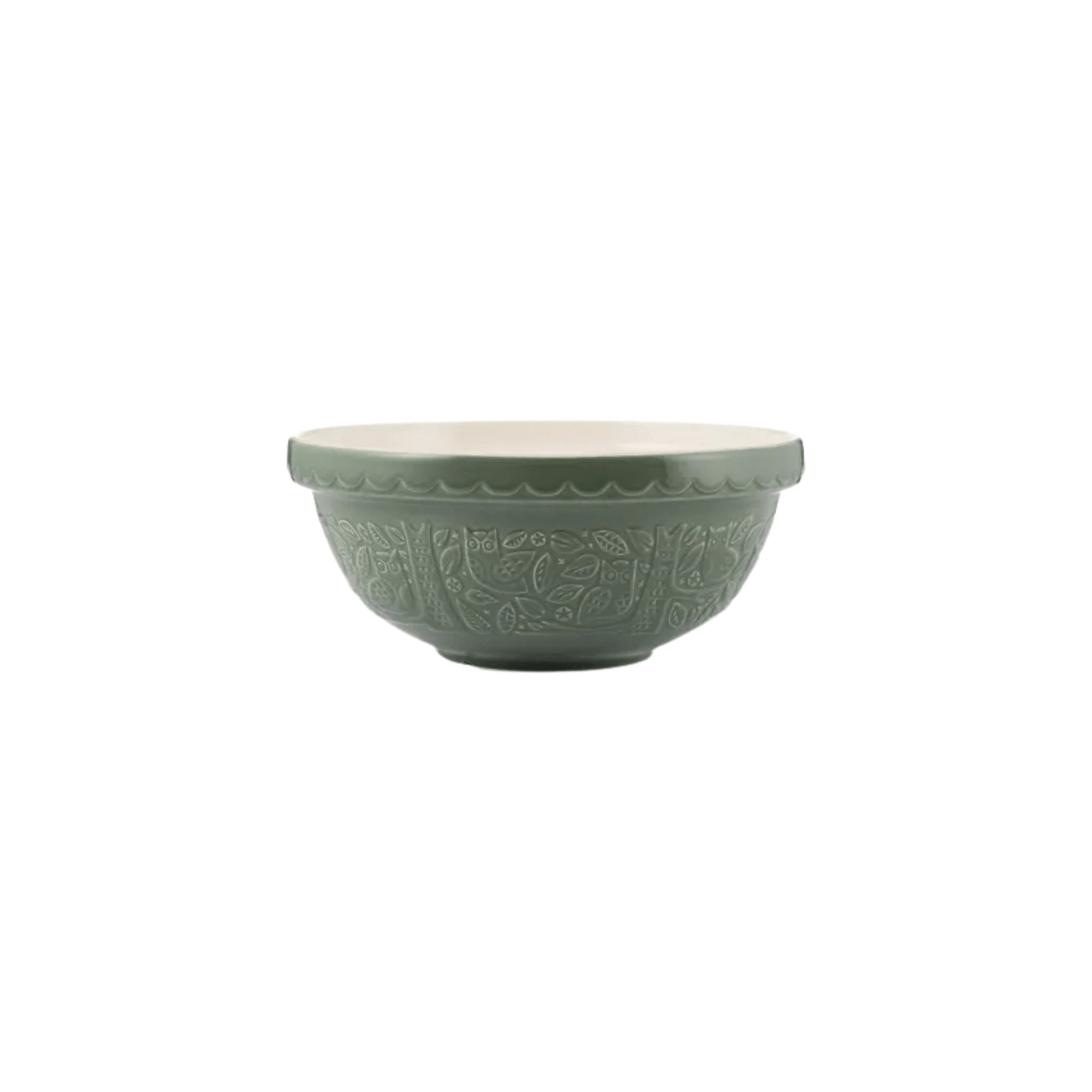 Mason Cash In The Forest Owl Mixing Bowl - 2.85 Qt/2.7 L - Green 5010853271859 Baking Accessories CDA Gourmet Green In the Forest 1