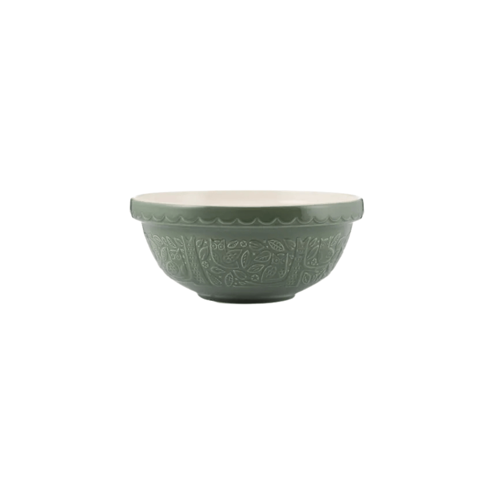 Mason Cash In The Forest Owl Mixing Bowl - 2.85 Qt/2.7 L - Green 5010853271859 Baking Accessories CDA Gourmet Green In the Forest 1