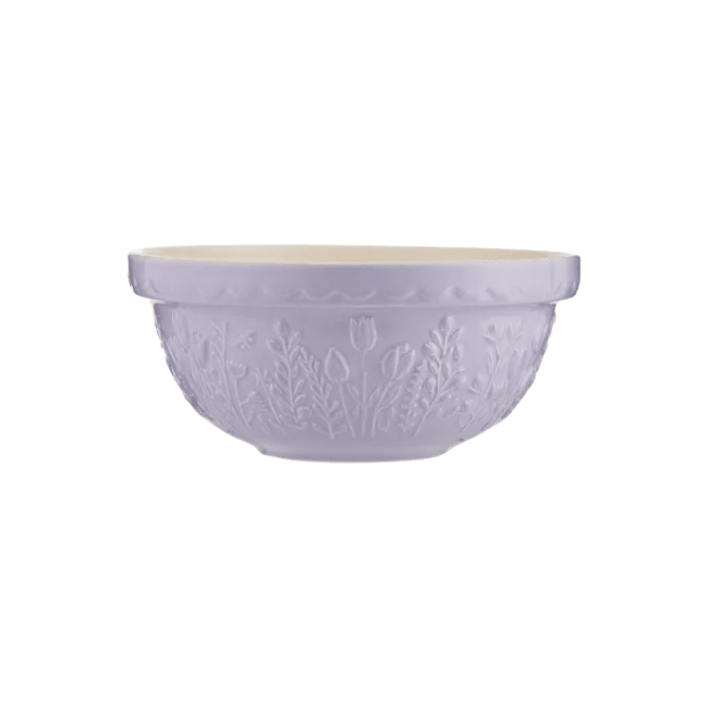 Mason Cash In The Meadow Tulip Lilac Mixing Bowl 2.15 Qt/2L 5010853282763 Ceramic Tableware CDA Gourmet In the meadow Lilac 1