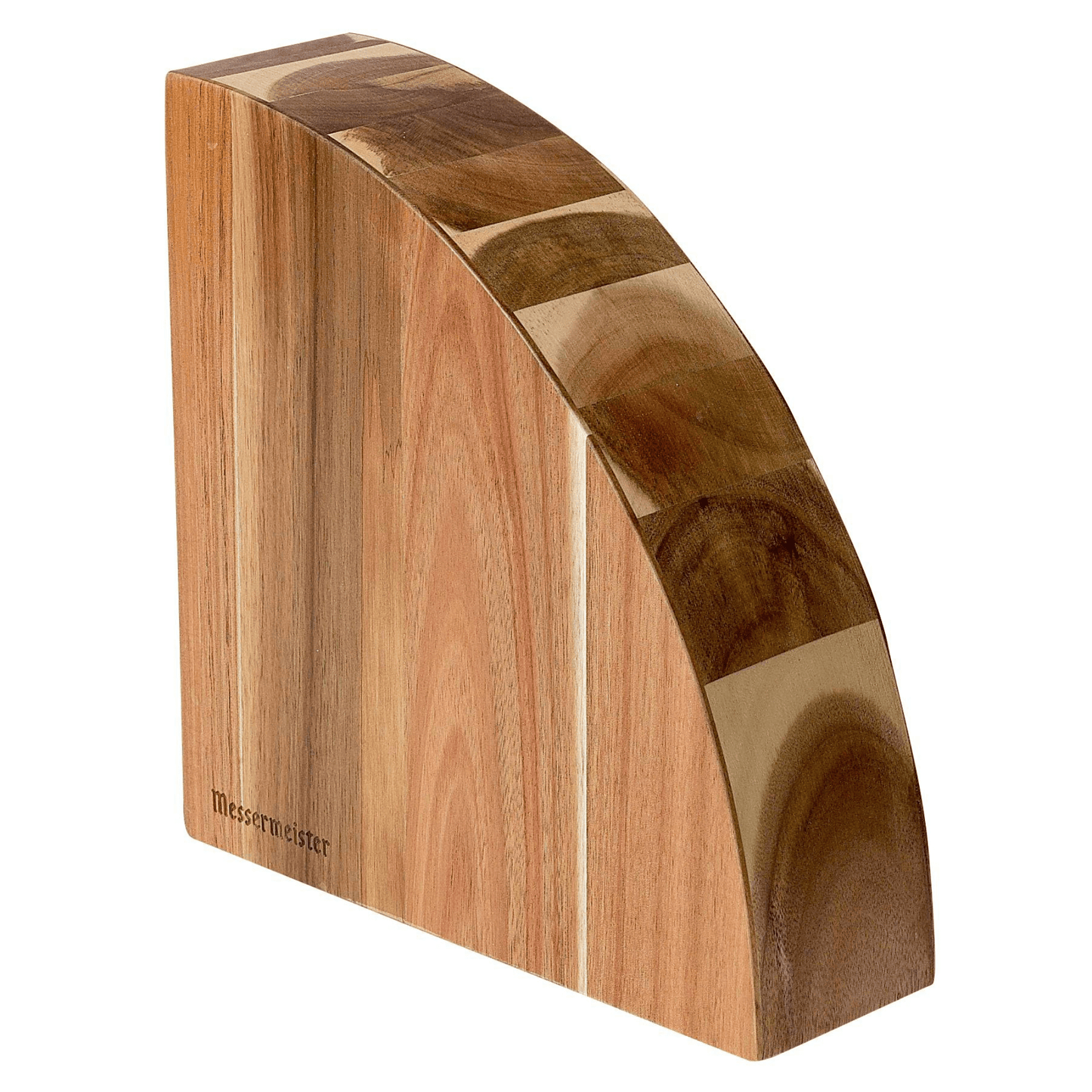 Messermeister Acacia Magnetic Knife Block 098872652106 Cutlery CDA Gourmet Acacia knife block 1