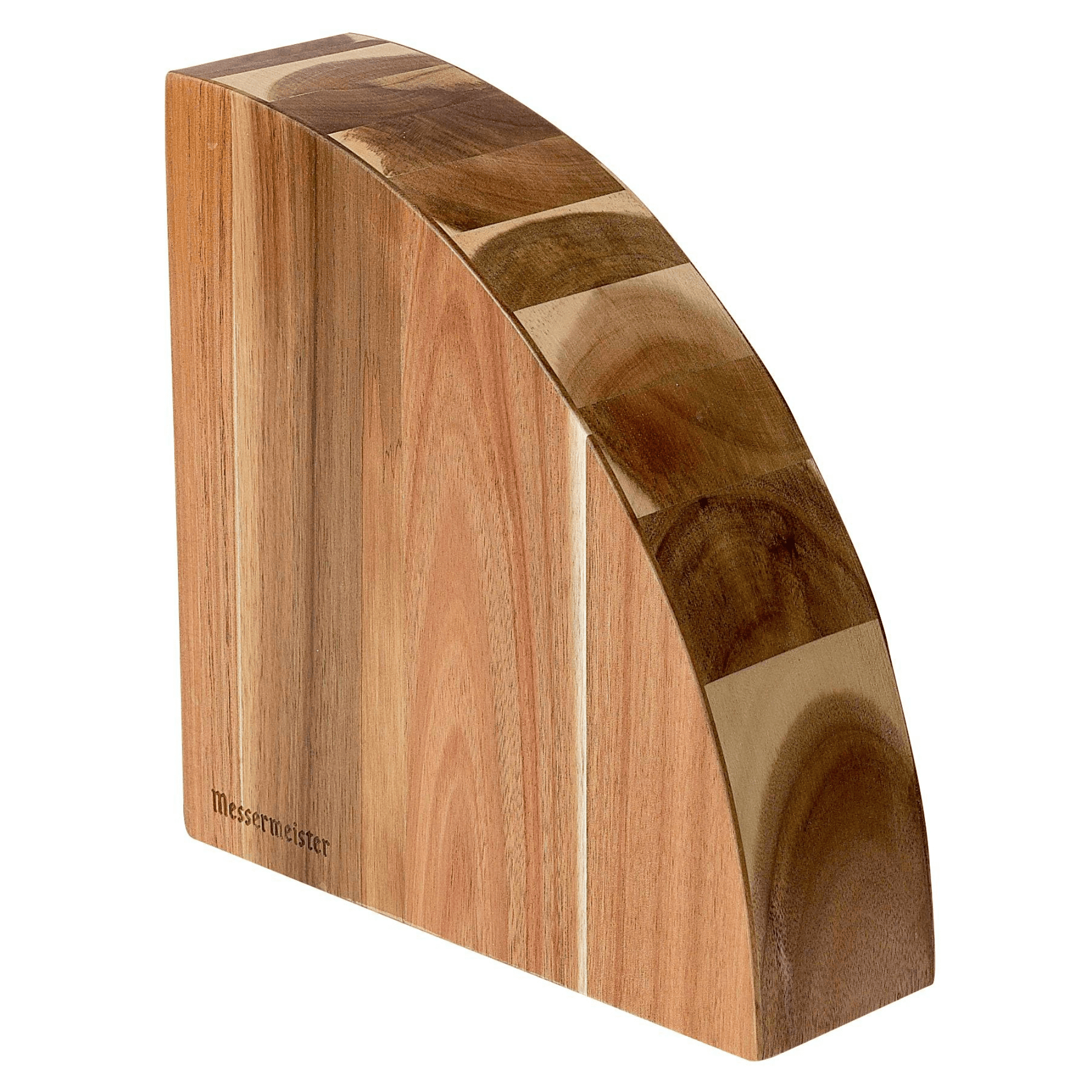 Messermeister Acacia Magnetic Knife Block 098872652106 Cutlery CDA Gourmet Acacia knife block 1