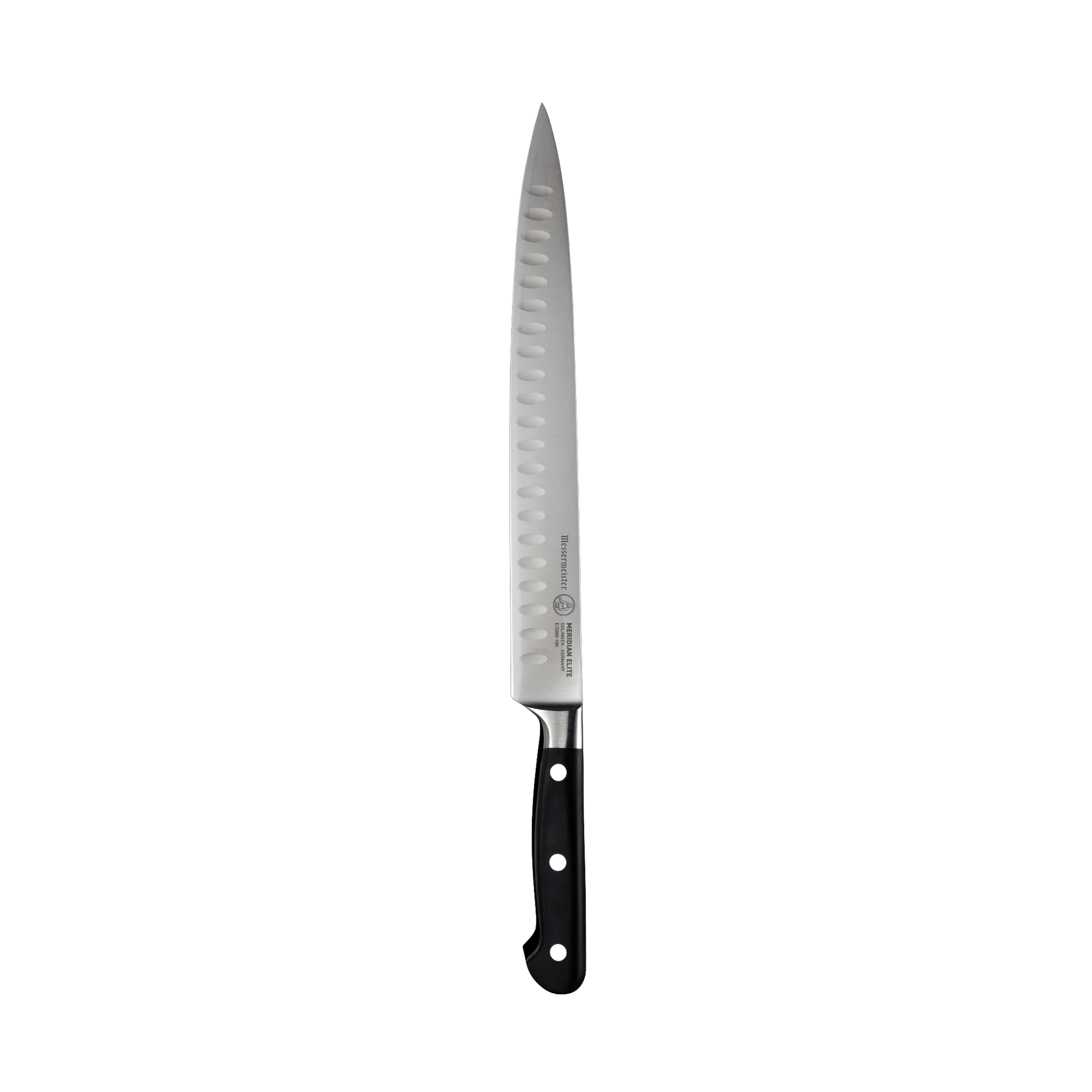 Messermeister Meridian Elite Kullens Slicer - 10 Inch 10970 Knives CDA Gourmet Kullenschliff Meridian Elite 1