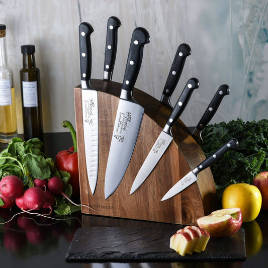 Messermeister Meridian Elite Magnet Block Set - 8 Piece 11193 Knives CDA Gourmet block set knife 1