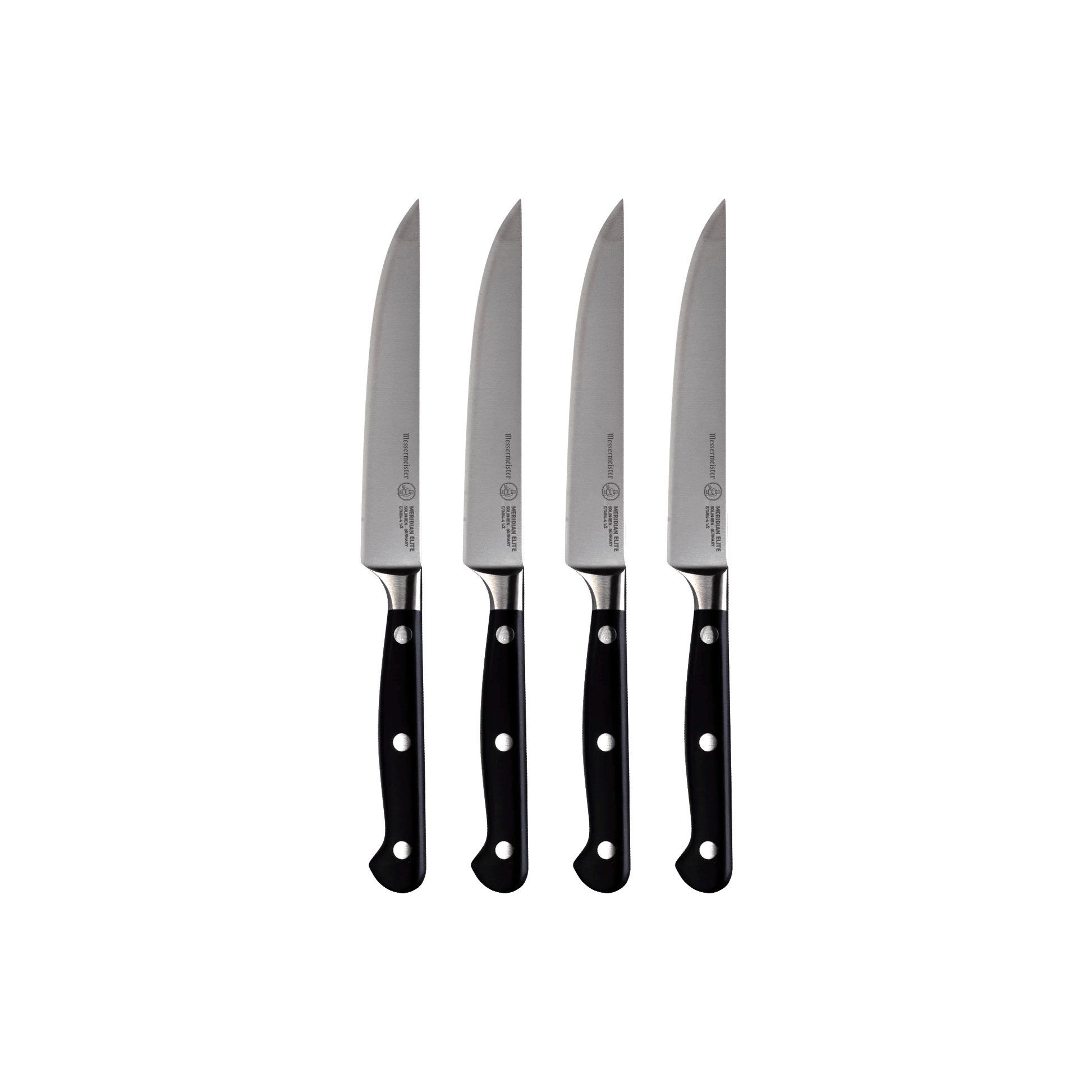 Messermeister Meridian Elite Steak Knife Set Fine Edge - 4 Piece 098872368366 CDA Gourmet Fine Edge Meridian Elite 1