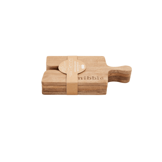 Mud Pie Puzzle Tapas Board Set of 4 - 11 Inch 718540883723 Wood Cutting /Charcuterie Boards CDA Gourmet Board Charcuterie 1