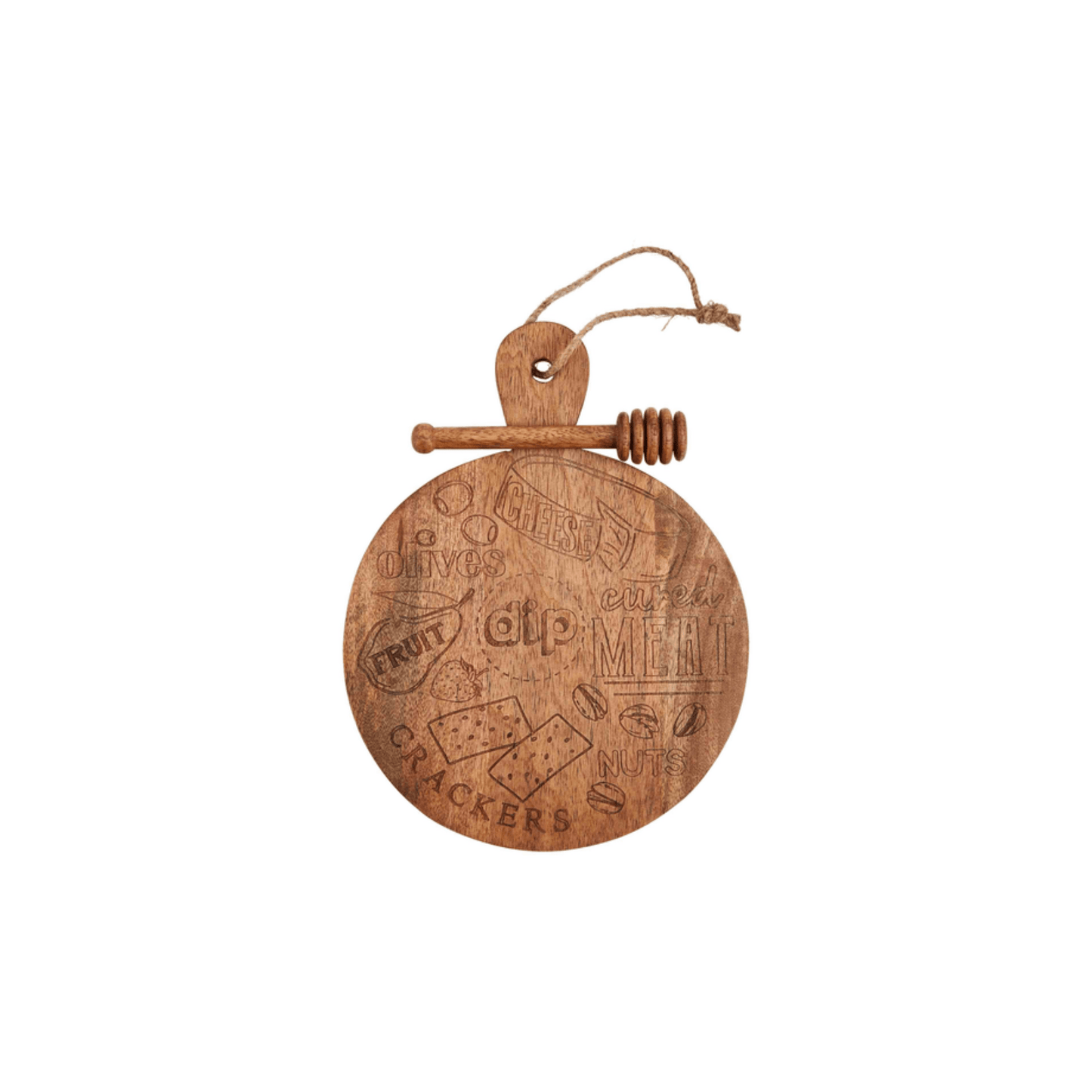 Mud Pie Round Mini Charcuterie Board Set - 10.75 Inch 718540810637 Serving Accessories CDA Gourmet Board Charcuterie 1