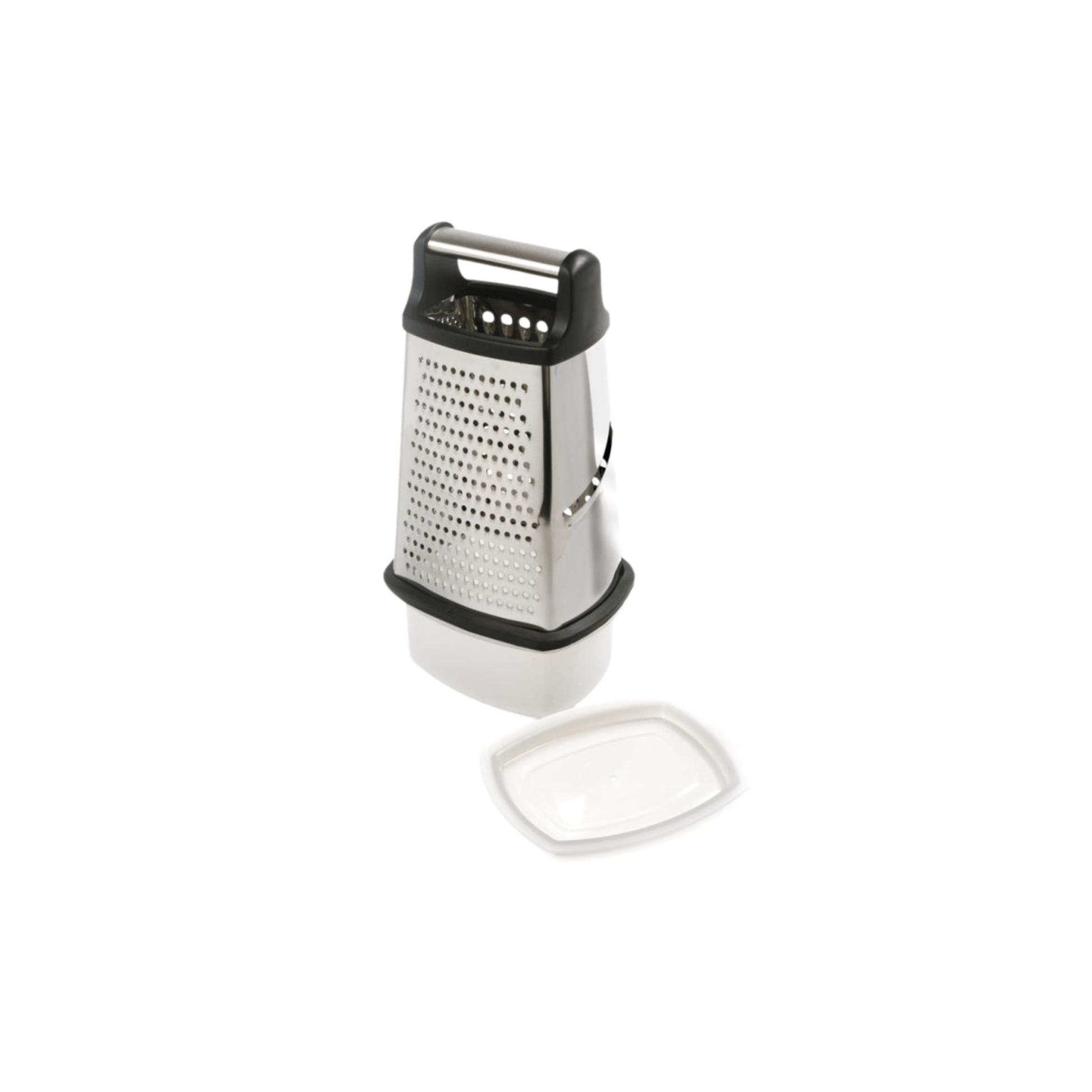 Norpro Stainless Steel 4 Sided Grater with Catcher 028901003258 Kitchen Tools & Utensils CDA Gourmet 4 Sided Catcher 1