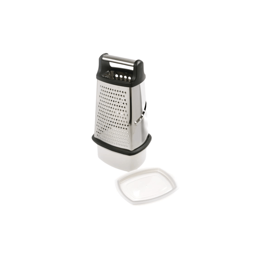 Norpro Stainless Steel 4 Sided Grater with Catcher 028901003258 Kitchen Tools & Utensils CDA Gourmet 4 Sided Catcher 1