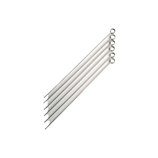 Norpro Stainless Steel Skewers - 14 Inch - Set of 6 028901019341 BBQ CDA Gourmet Gadgets and Utensils Norpro 1