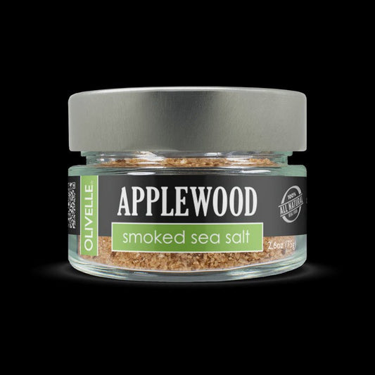 Olivelle Applewood Smoked Sea Salt 859319002089 Olivelle CDA Gourmet Applewood Olivelle 1