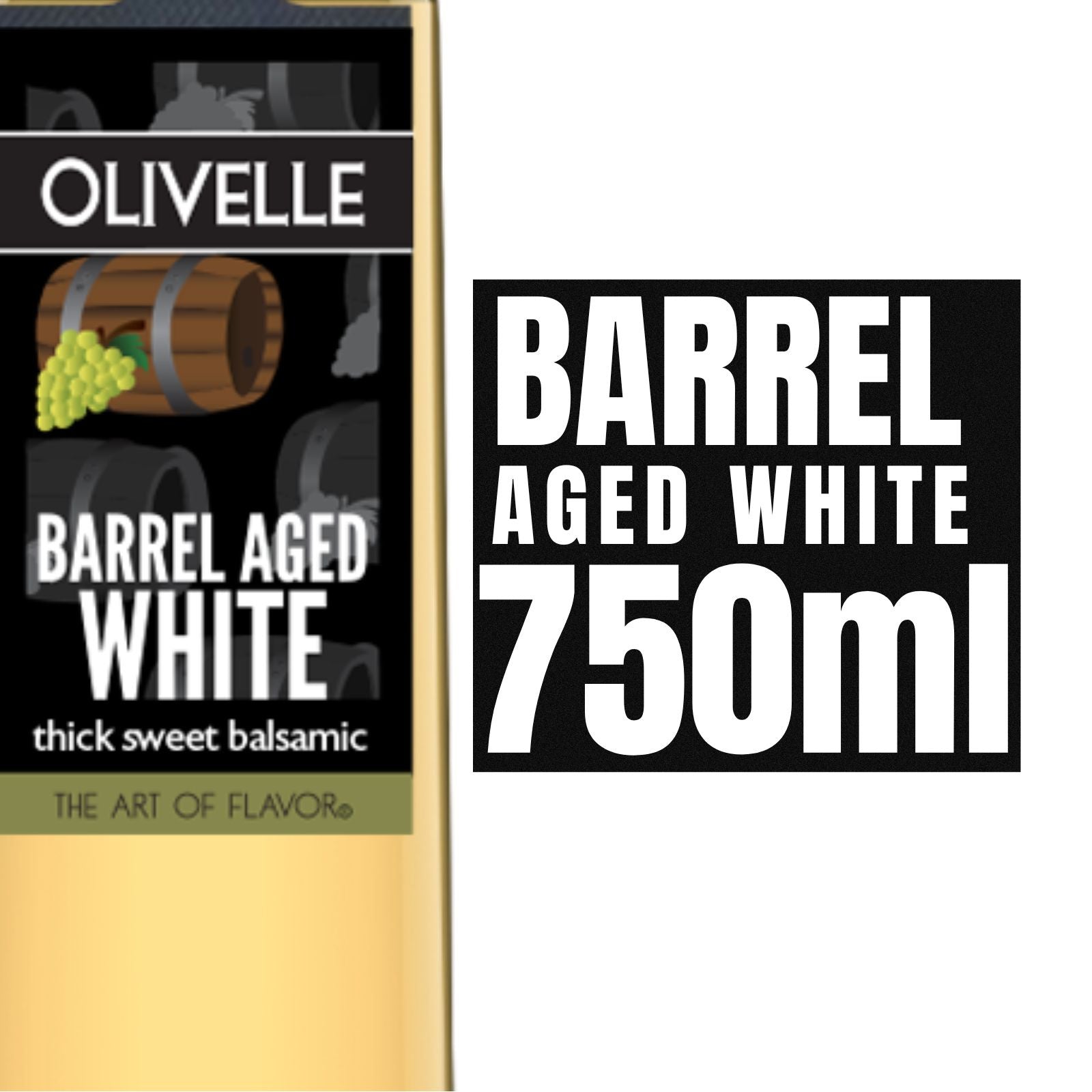 Olivelle Barrel Aged White - 750ML 10626 Olivelle Oil and Vinegar CDA Gourmet 750ml Balsamic 2
