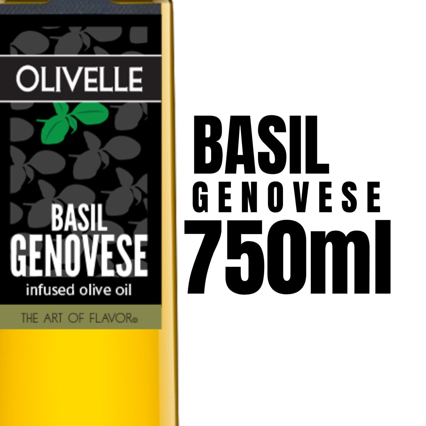 Olivelle Basil Genovese - 750ML 10549 Olivelle Oil and Vinegar CDA Gourmet 750ml Basil Genovese 2