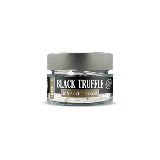 Olivelle Black Truffle Infused Sea Salt 859319002096 Olivelle Not O and V CDA Gourmet Blend Dried 1