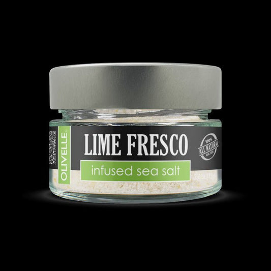 Olivelle Lime Fresco Infused Sea Salt 859319002102 Olivelle CDA Gourmet Fresco Infused 1