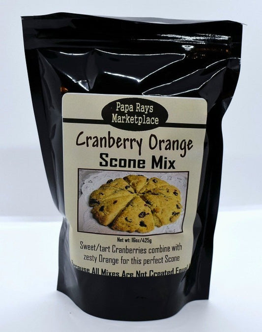 Papa Ray’s Cranberry Orange Scone Mix 813885007527 Gourmet Foods CDA Gourmet Cranberry Locally Made 1